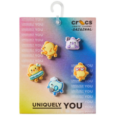 CROCS Cipő kiegészítők JIBBITZ Chicks Having Fun 5 Pack Sokszínű Egy méret női ruházati kiegészítő