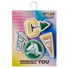 CROCS Cipő kiegészítők JIBBITZ Crocs Varsity Patch 5 Pack Sokszínű Egy méret női ruházati kiegészítő
