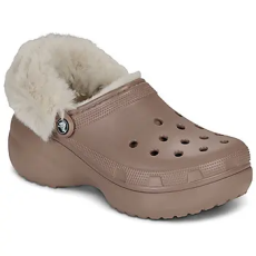 CROCS Klumpák Cls Platfm Lined Fuzz Strap Cg Bézs 38 / 39
