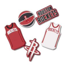 CROCS nba houston rockets 5pck jibbitz papucs kiegészítő unisex színes one