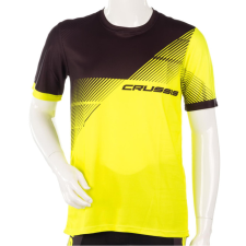 Crussis Rövid ujjú sport felső Crussis fekete/sárga fluo S férfi póló