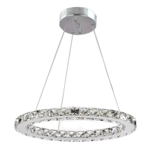  Crystal LED csillár, modern dizájn, luxus dekoráció, 1Ring D30CM, Buttononként cserélhető világítás
