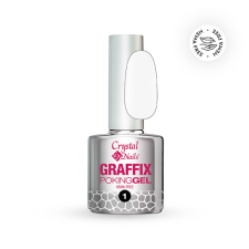  Crystal Nails - GRAFFIX POKING GEL - WHITE - 01 - 4ML lakk zselé