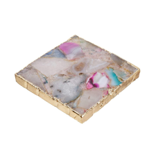 Crystal poháralátét, színes-arany 10x10 cm lakástextília