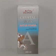 Crystal silver natur power étrend-kiegészítő ital 200 ml gyógyhatású készítmény