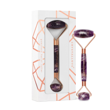 CRYSTALLOVE Amethyst Roller Arcmasszírozó bőrápoló eszköz