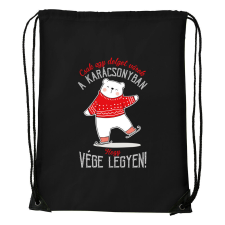Csak egy dolgot várok a karácsonyban V1 - Sport táska fekete tornazsák