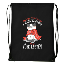 Csak egy dolgot várok a karácsonyban V4 - Sport táska fekete tornazsák