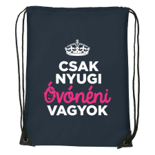 Csak nyugi óvónéni vagyok - Sport táska navy kék tornazsák