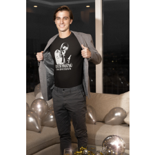  Csak semmi buzulás fekete póló ajándéktárgy