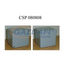 Csatári Plast CSATÁRI PLAST CSP080808 poliészter doboz, üres, 80x80x80mm, IP 65 fekete, halogénmentes villanyszerelés