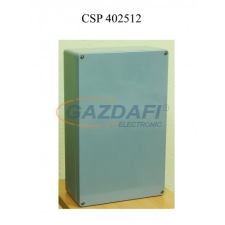 Csatári Plast CSATÁRI PLAST CSP402512 poliészter doboz, üres, 400x250x120mm, IP 65 fekete, halogénmentes villanyszerelés