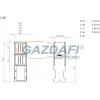 Csatári Plast CSATÁRI PLAST JF 53/25 (L) lábazat