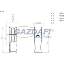 Csatári Plast CSATÁRI PLAST JF 53/25 (L) lábazat villanyszerelés