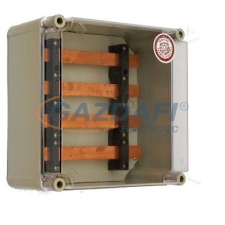Csatári Plast CSATÁRI PLAST PVT 3030 GS4 250A 4 sines sínszekrény, 300x300x170mm villanyszerelés
