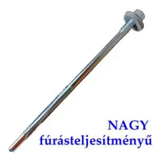 Csavar Szendvicspanel csavar 6,3 / 5,5x120 nagy fúrásteljesítményű EPDM alátéttel barkácsolás, csiszolás, rögzítés