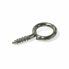  Csavaros akasztó ezüst 7x14mm 25gr/cs dekorációs kellék