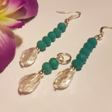  Csehkristály ékszerszett. /5/ ékszer szett