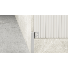  Csempeélvédő ALU Q 8mm Elox Oliva élvédő, sín, szegélyelem