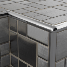  Csempeélvédő RM C 8mm 2,5fm élvédő, sín, szegélyelem