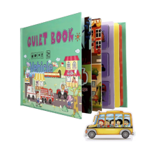  Csendes könyv - Csináld magad  fejlesztő könyv (járművek, autók) kreatív és készségfejlesztő