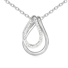  Cseppek  - nyaklánc- fehér nyaklánc