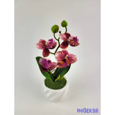  Cserepes gumi orchidea 22 cm - Pöttyös Rózsaszín dekoráció