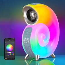 Csiga alakú RGB LED hangulatvilágítás, Bluetooth hangszóró és ébresztő óra világítás