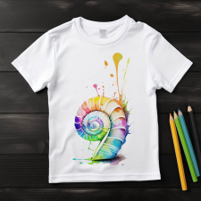  Csiga póló (Gyerek)(Színes) gyerek póló