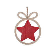  Csillag keretben, akasztós 8,5x11 cm S/6 dekorációs kellék