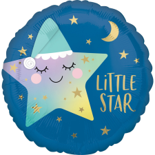 Csillag Little Star fólia lufi 43 cm party kellék
