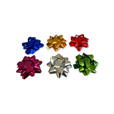  Csillag masni matt metál 7,5 cm több színben dekorációs kellék