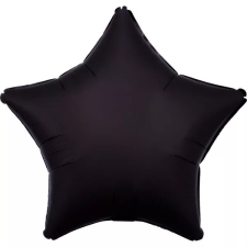 Csillag Silk Black csillag fólia lufi 48 cm party kellék