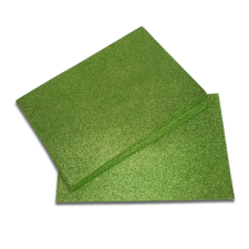  Csillámos dekorgumi 2mm 10db/csomag - Oliva dekorgumi