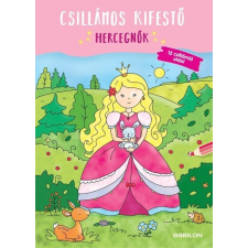  Csillámos kifestő - Hercegnők - 12 csillámló oldal gyermek- és ifjúsági könyv