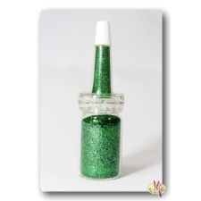  Csillámpor csőrös üvegben - Zöld 7 ml csillámtetoválás
