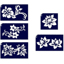  Csillámtetoválás sablon szett 5 db-os csillámtetoválás
