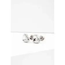  Csillogó Swarovski Kövekkel Díszített Apró Szív Alakú S925 Ezüst Fülbevaló fülbevaló