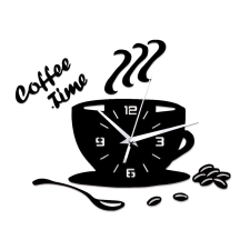  Csináld magad DIY falióra-Coffee Time falióra