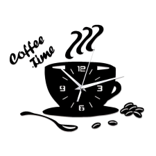 Csináld magad DIY falióra-Coffee Time falióra