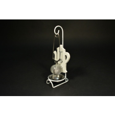  Csipeszes teaszűrő teatojás 3,5 cm tartó állványon konyhai eszköz