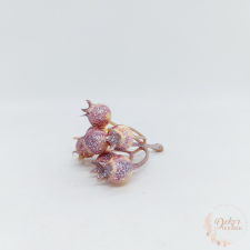  Csipkebogyó ág - hamvas mályva dekorációs kellék