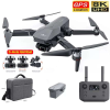  CSJ KF101 drón, WIFI 5G, 4K/8M ESC/EIS HD kamera, 3 tengelyes stabilizátor, vezérlési távolság ~1200 m, repülési autonómia ~ 30 perc, SD kártya támogatás, Return To Home gomb, akkumulátor 11.1V 2500 mAh