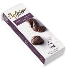 Csokoládé BELGIAN Seashells Dark tengergyümölcse étcsokoládés desszert 60g csokoládé és édesség