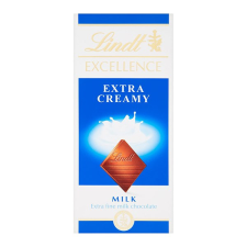 Csokoládé LINDT Excellence Extra Creamy tejcsokoládé 100g csokoládé és édesség