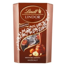 Csokoládé LINDT Lindor Hazelnut mogyorós tejcsokoládé golyók díszdobozban 200g csokoládé és édesség