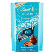Csokoládé LINDT Lindor Salted Caramel sós karamellás csokoládé golyók díszdobozban 200g csokoládé és édesség