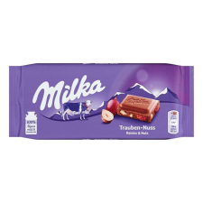  Csokoládé MILKA Mazsolás-Mogyorós 100g csokoládé és édesség