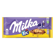 Csokoládé MILKA TUC Alpesi tejcsokoládés-Sós krékeres 87g csokoládé és édesség
