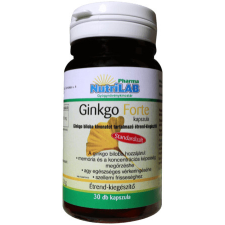  CSOMAG: NutriLAB Ginkgo Forte kapszula - 30 db + AJÁNDÉK C-vitamin vitamin és táplálékkiegészítő